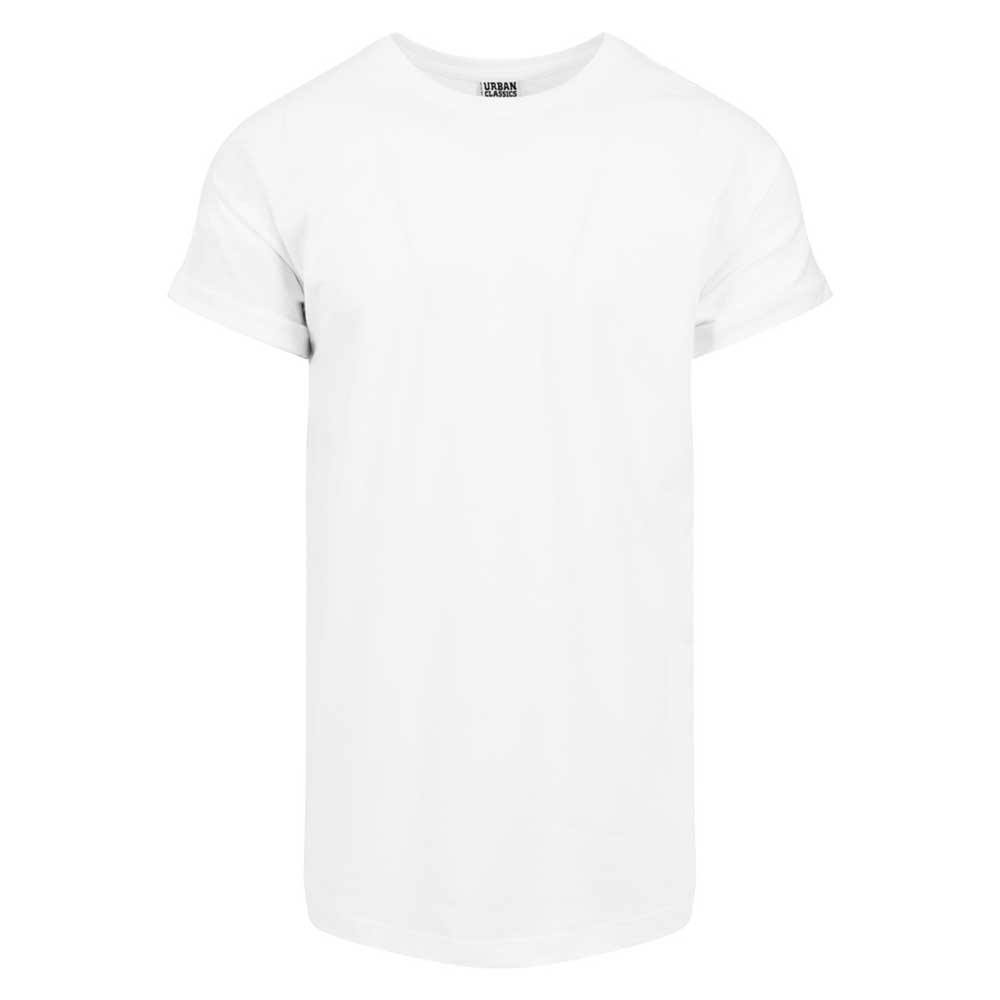 Urban Classics - Long Shaped Turnup Herren TShirt - Weiß Product image